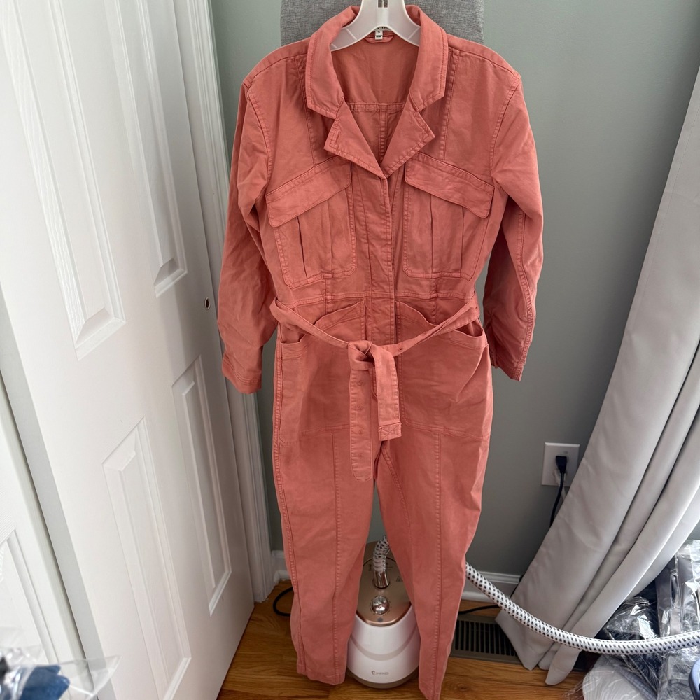 Alex Mill Terracotta Utility Jumpsuit Womens S Cotton Blend Workwear Boiler